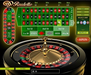 3D Roulette wheel online